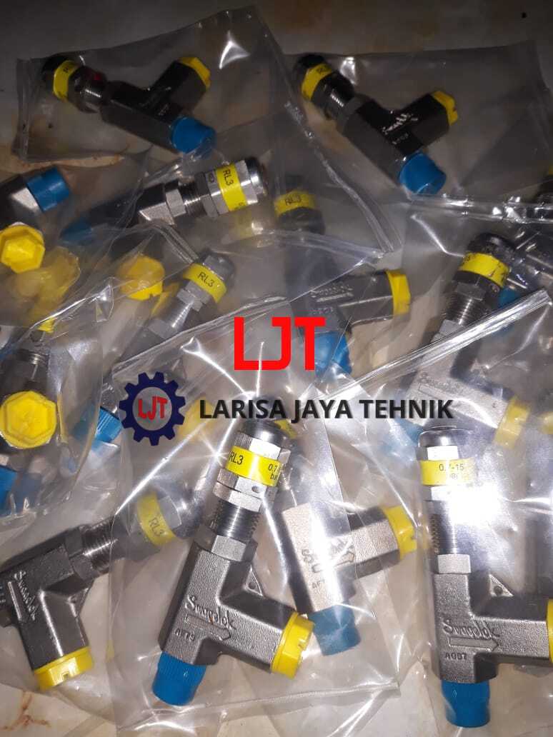 Relif Valve 1/4"OD, Stainless 316L, 1500Psi - 6000Psi