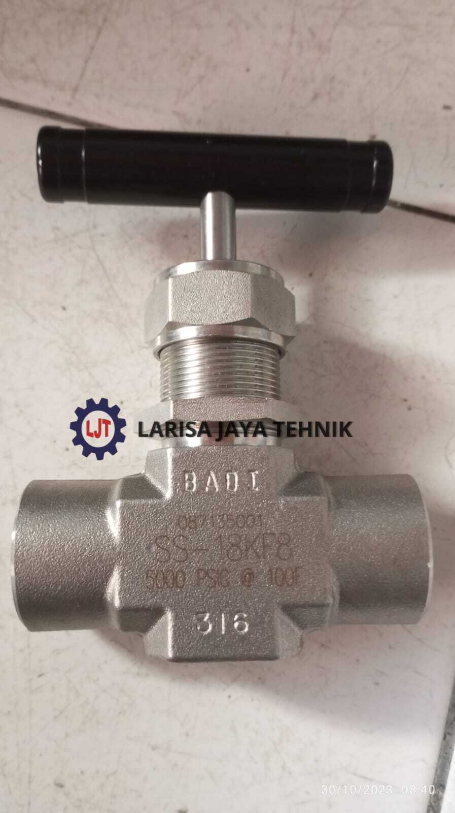 Neddle Valve 1/2", Stainless 316L Pressure : 2500 - 10.000Psi