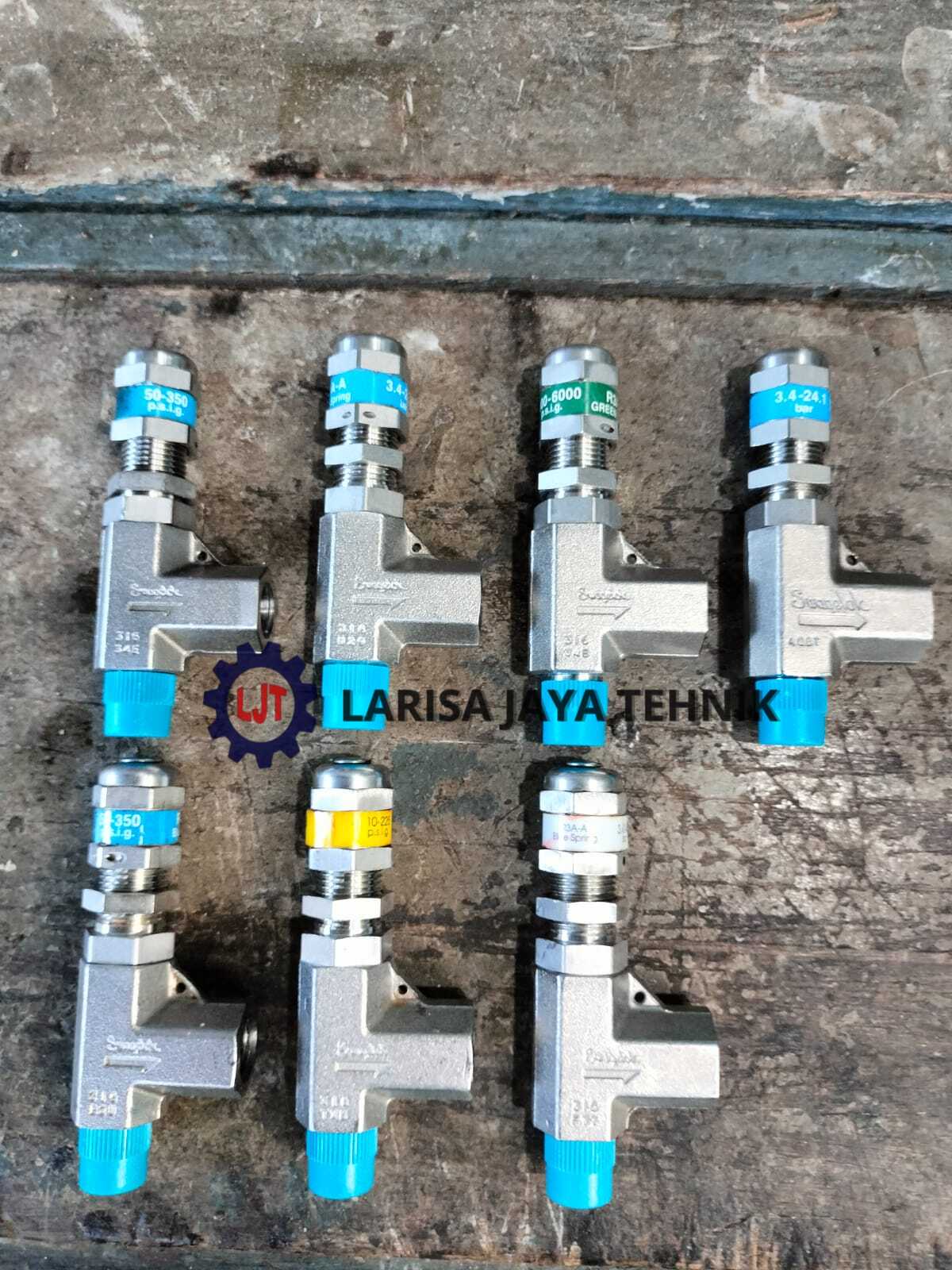 Relif Valve 1/2"Npt, Stainless 316L, 1500Psi - 6000Psi